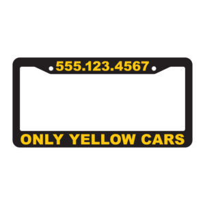 Lic. Plate Frame-Raised (1)