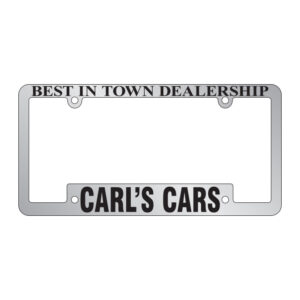 Lic Plate Frame-Chrome Face(1)