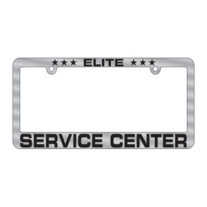 Lic Plate Frame-Brsh Chrome(1)