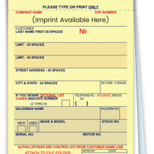 Veh. Deal Imp.- AA-168(1)