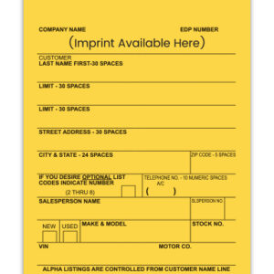 Veh. Deal Imp.- AA-168P/A(1)