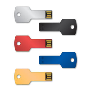USB Flash Drive - 8 GB Key Style - Blank - Qty 1